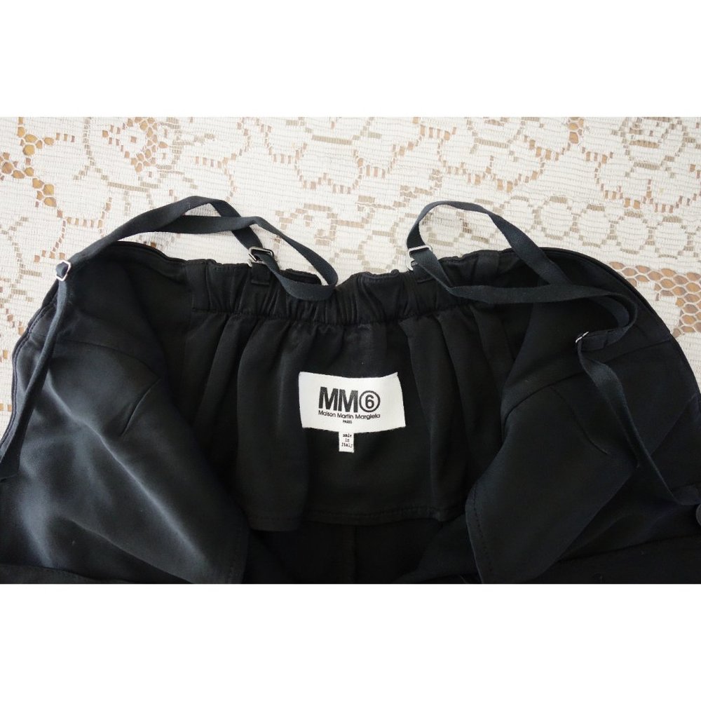 Maison Martin Margiela MM6 Black Sateen Viscose Wool Stretch Jumpsuit IT 40 US 4 - Picture 5 of 5